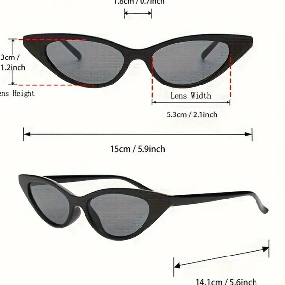 Women's Cat Eye Tortoise Retro Y2K Sunglasses New - Picture 8 of 9